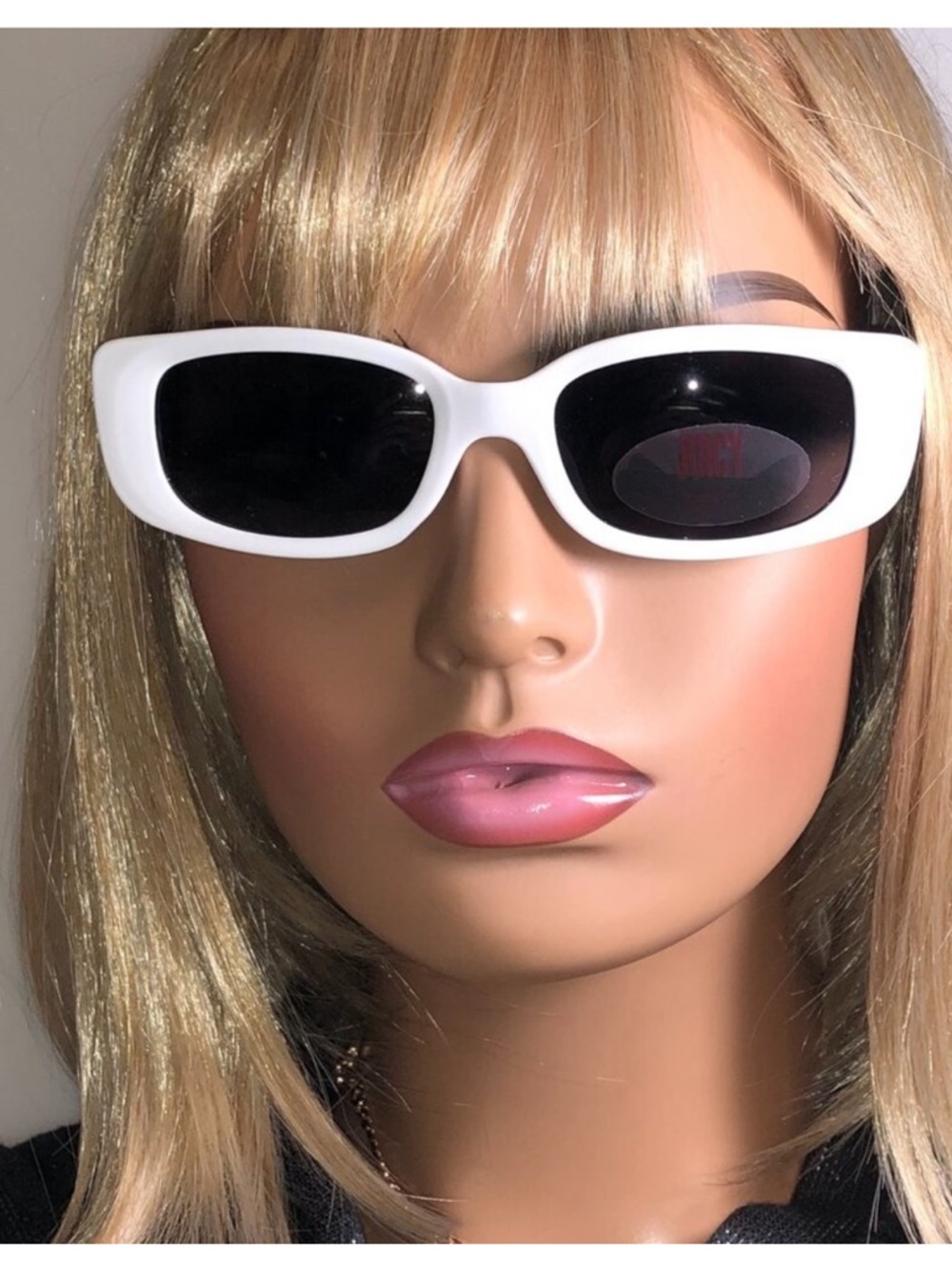 Juicy Couture retro-style rectangular UV protection Y2K,dark lens sunglassesNWT